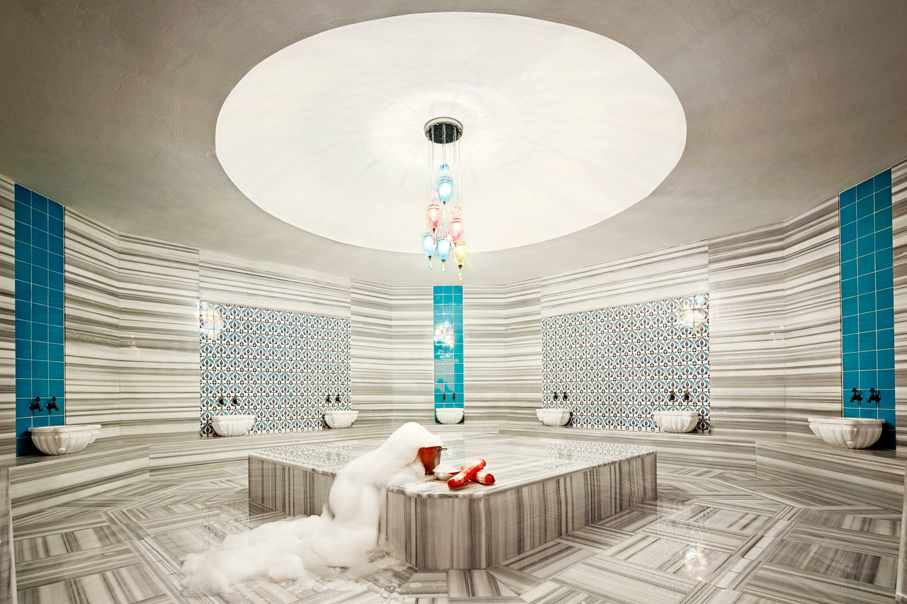 Hotellin spa-osastolla on myös hamam