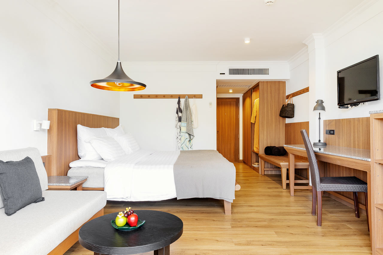 Kunnostettu Classic Suite - 1 huone, parveke puutarhaan päin