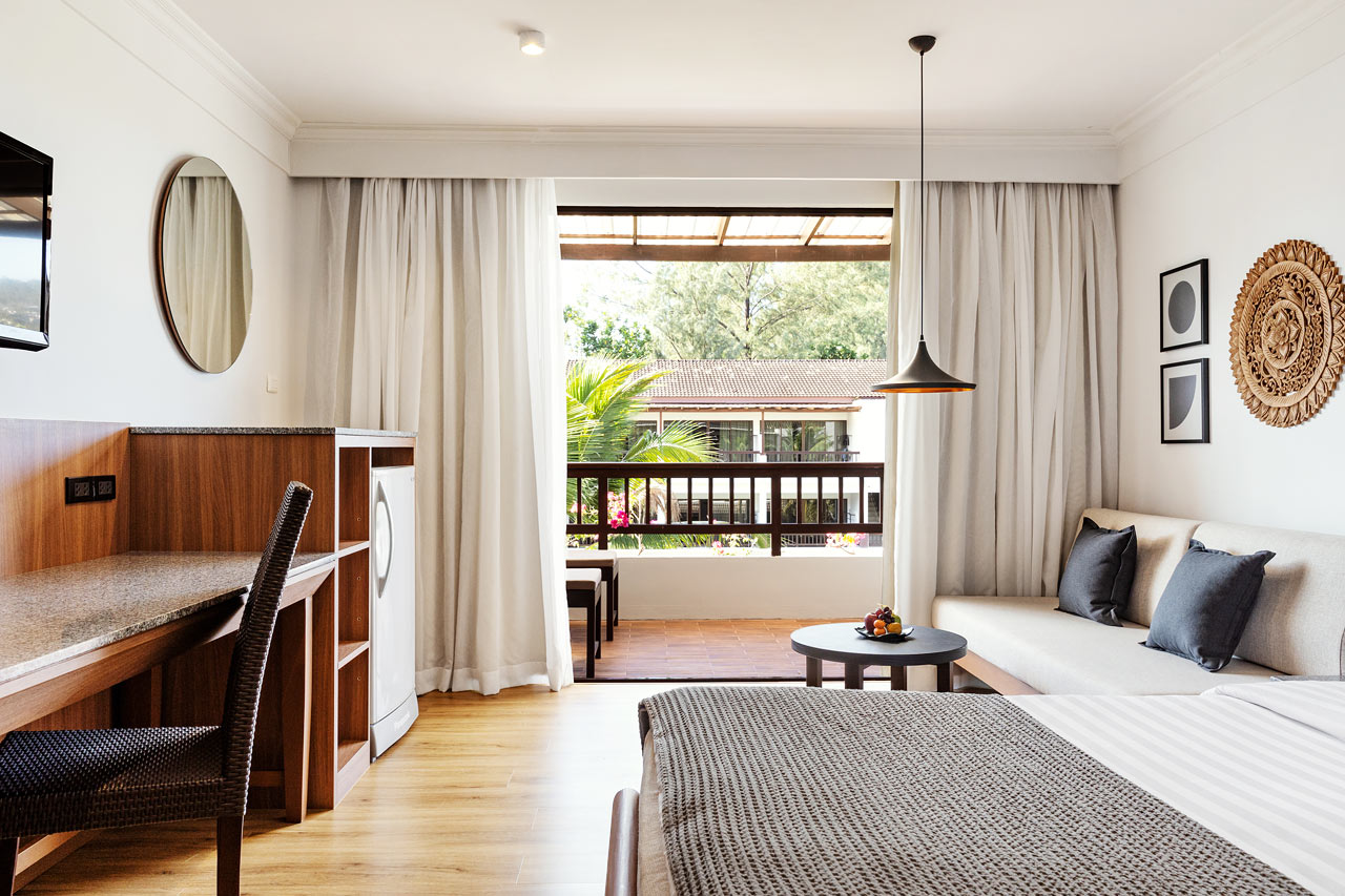 Kunnostettu Classic Suite - 1 huone, parveke puutarhaan päin