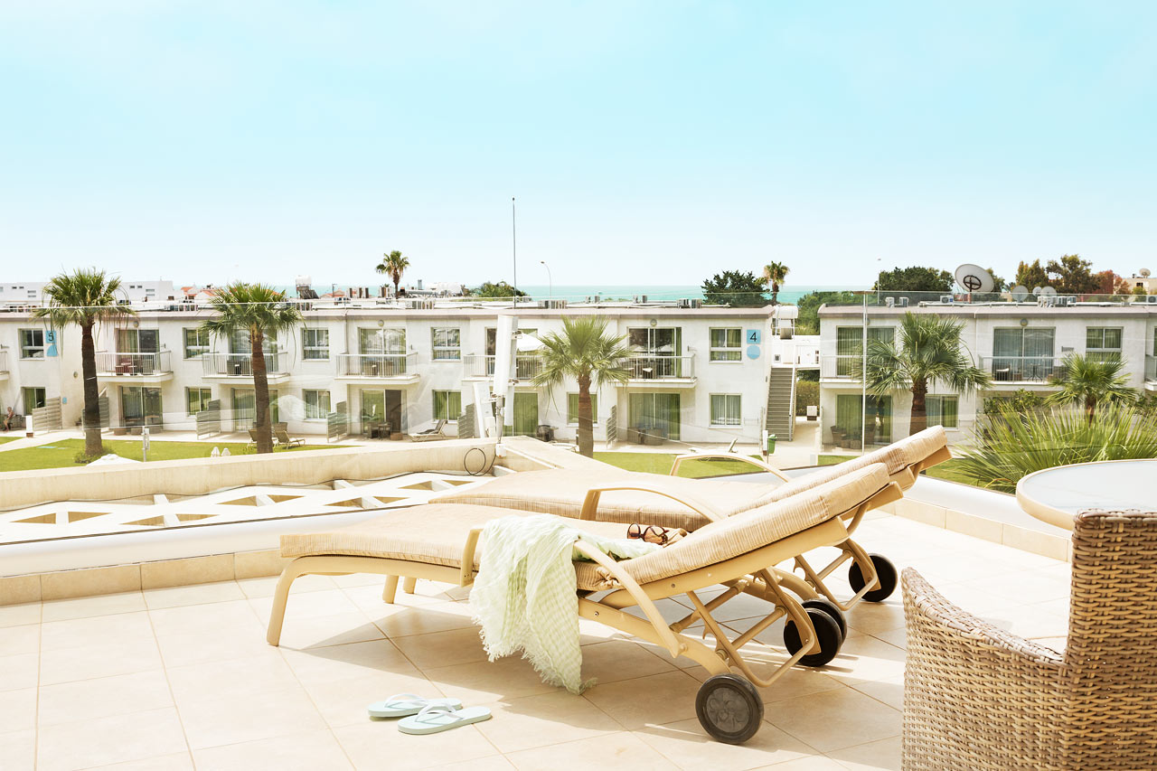 Prime Rooftop Suite, 1 huone, suuri parveke allasalueelle päin