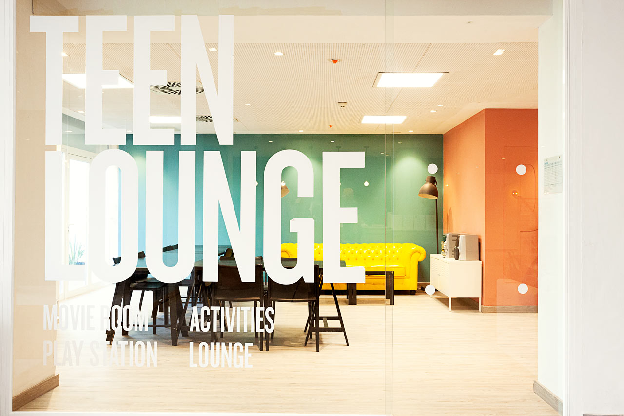 Teen Lounge Princesa-rakennuksessa
