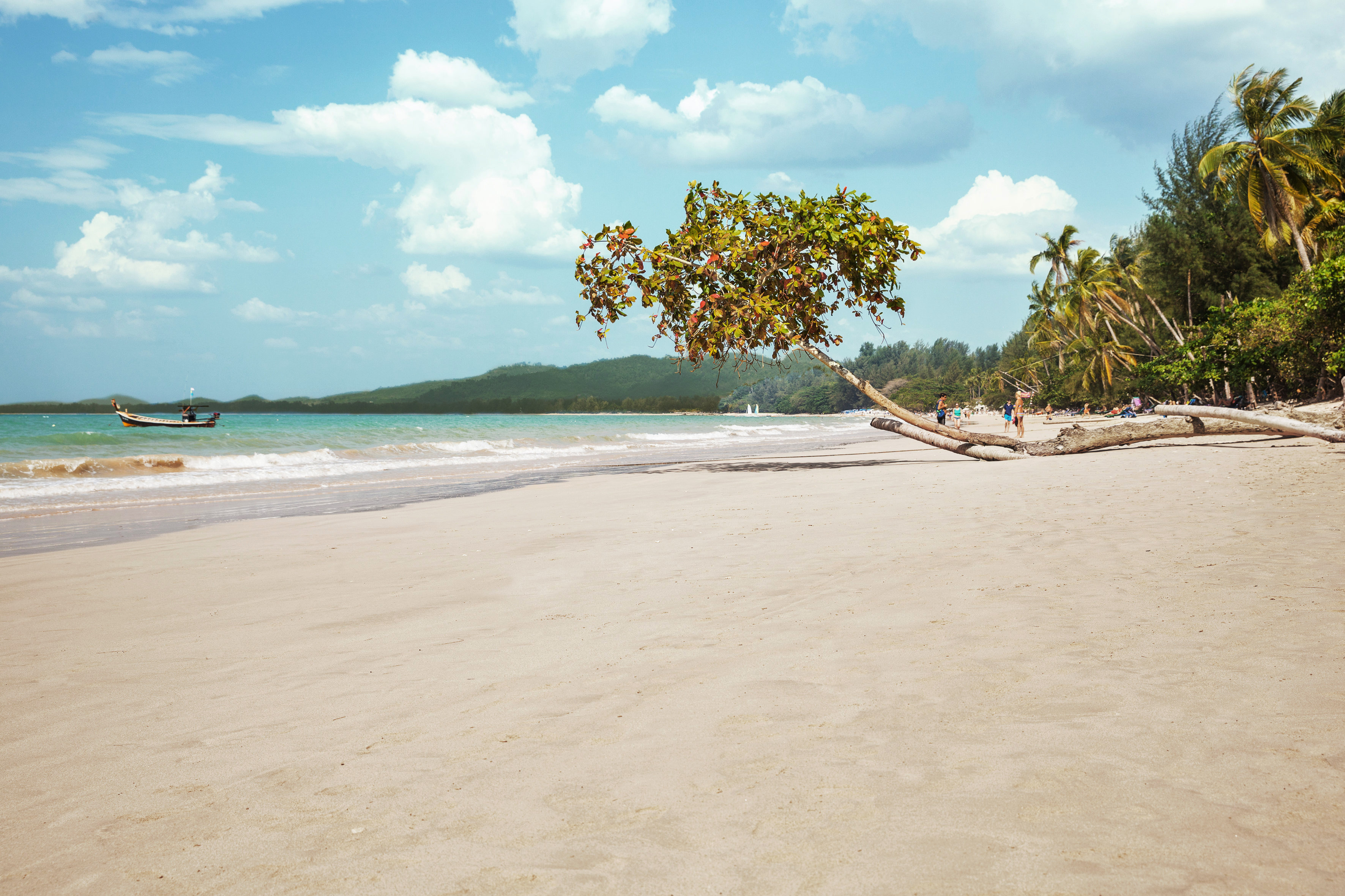 Kaunis White Sand Beach Khao Lakissa, Thaimaassa