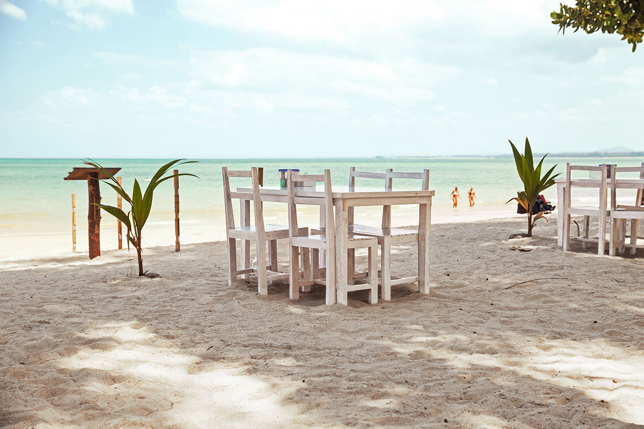 Kaunis, liidunvalkoinen White Sand Beach