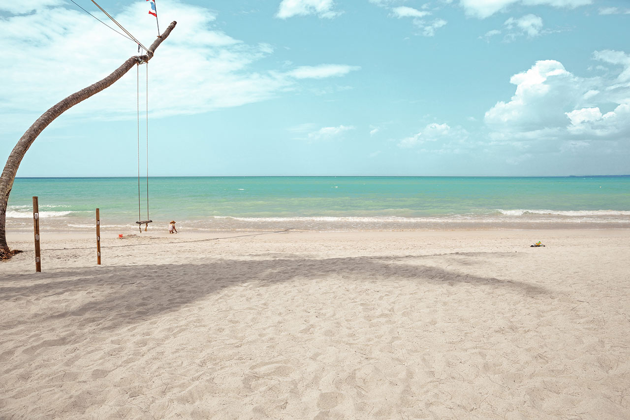 Kaunis, liidunvalkoinen White Sand Beach