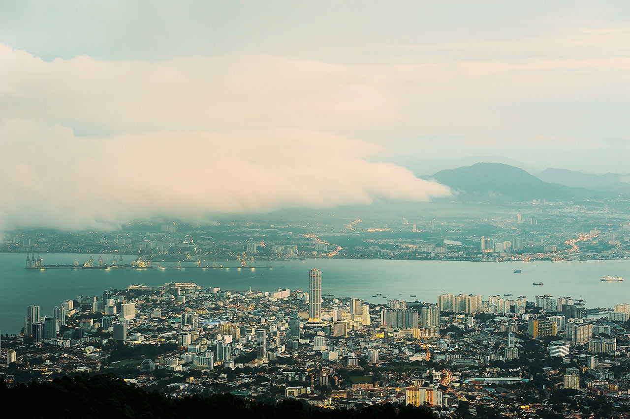 Näkymät Penang Hill -vuorelta