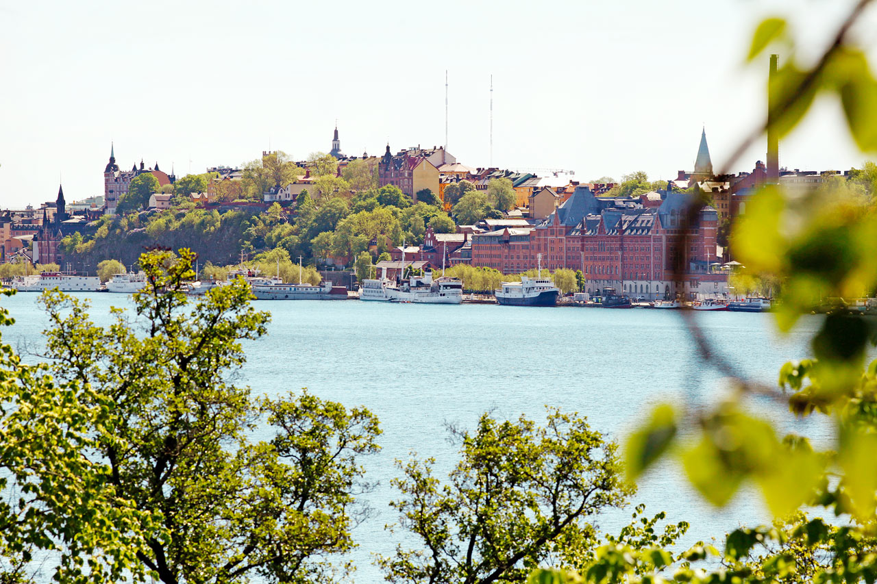 Söder Mälarstrand kuvattuna Västerbron-sillalta