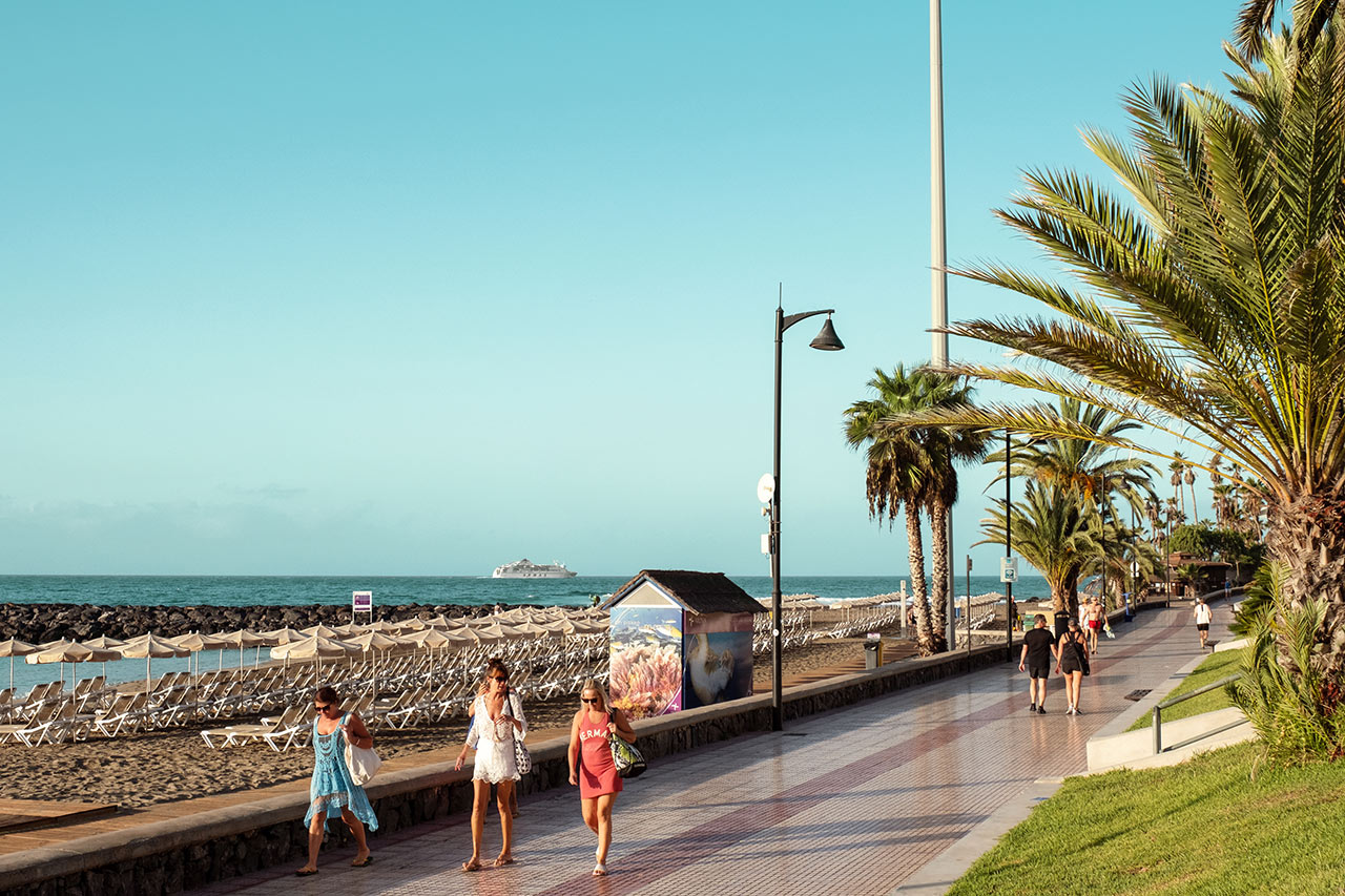 Playa de las Américasin rantapromenadi